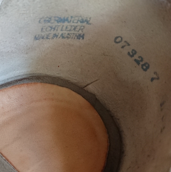 PAUL GREEN Taupe Leather Sandals Strappy Ankle Heels size 9.5 - Picture 10 of 14